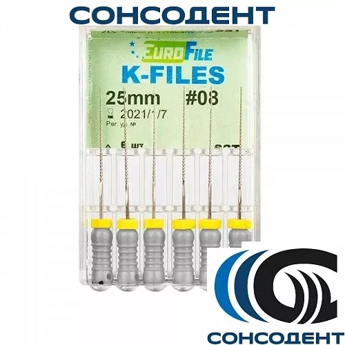 K-Files 25мм №08 (6 шт) Eurofile