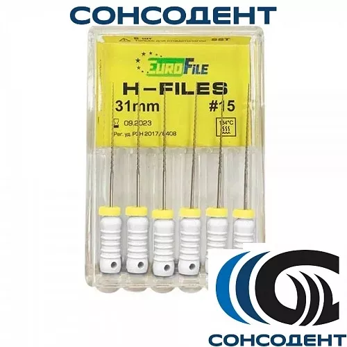 H-Files 31мм №15 (6 шт) Eurofile