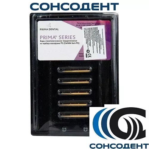 Финиры 10/12 граней Esthetic Finishing FG EF6 (5шт) Prima Dental, EF6 (блистер)
