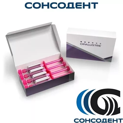 Opalustre Refill суспензия для микробразивной обработки эмали (4 шприца х 1,2 мл) ULTRADENT, UL555