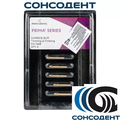 Финир 12 граней Trimming & Finishing FG 7408 (5шт) Prima Dental, 7408 (блистер)