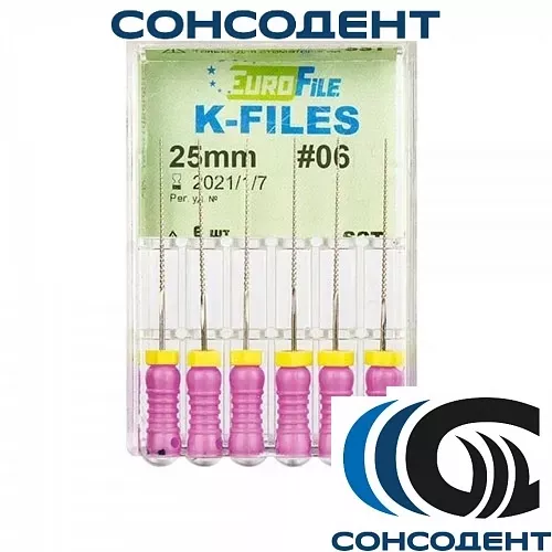 K-Files 25мм №06 (6 шт) Eurofile