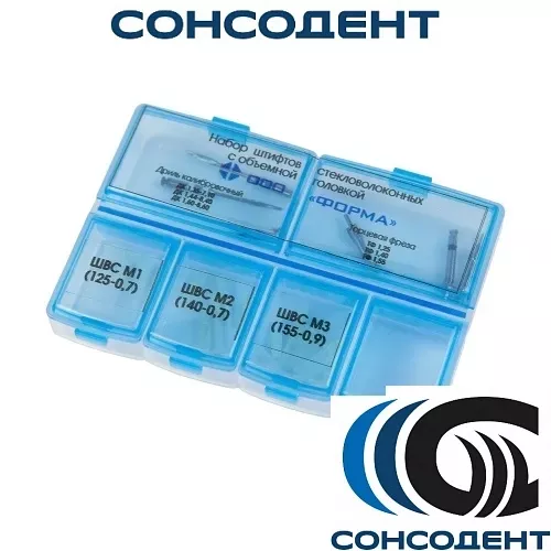 Набор стеклов.штифтов с объем.голов.(серии М,18шт+6 др.) Форма
