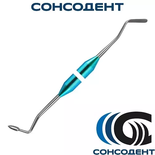 Штопфер зерновидный гладилка средняя 2,5/1,5 (бирюза) Экрадент, 04-20