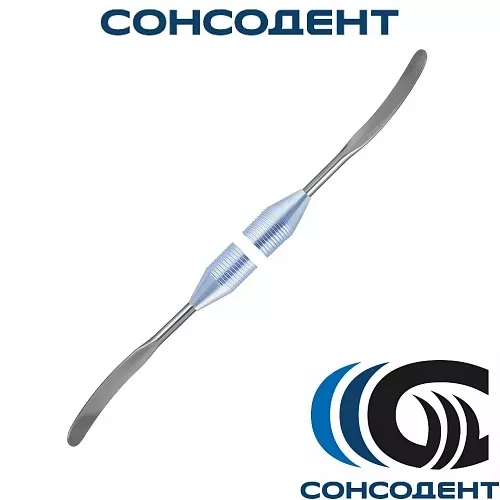 Шпатель дуговой разноширокий 4,5/5,0 (голубой) Экрадент, 06-08