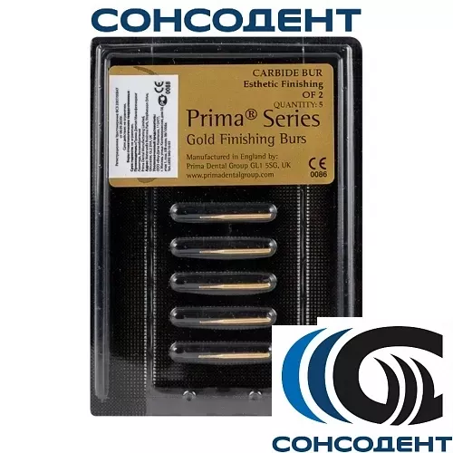 Финиры 10/12 граней Esthetic Finishing FG OF 2 (5шт) Prima Dental, OF 2 (блистер)