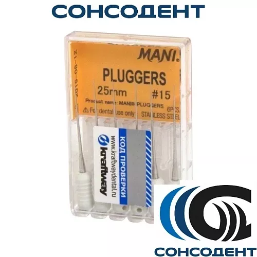 Pluggers / Плаггер 25мм/№15 (6шт) MANI, 0390180M
