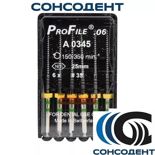 Profile / Профайл 06 25мм/№35 (6шт) Maillefer, A034522503512