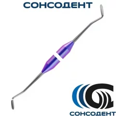 Гладилка мини медиальная двустороняя 2,0/2,0 (космос хамелеон) Экрадент, 03-16