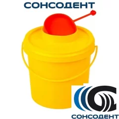 Контейнер для острого инструментария Класс Б (1 л, 1 шт) Медком, 1ШТ.