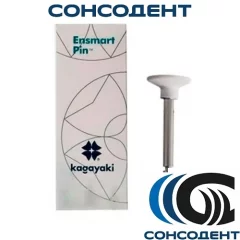 Kagayaki Ensmart Pin 125 полиры грубые на металлической ножке диск белые (30 шт), ENPS 125-2