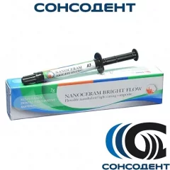 Nanoceram Bright Flow / Наноцерам Брайт Флоу А3 (2х2 г + насадки 5шт) DMP Dental Industry, 170112303