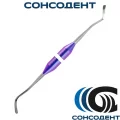 Гладилка двустороняя изогнутая 2,2/2,2 (космос хамелеон) Экрадент, 03-06