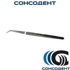 Пинцет зубной изогнутый с насечкой (150-001) СТРУМ, 150-001