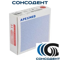 Лезвие для скальпеля одноразовые №11 стерильные (100 шт) Apexmed, 0601-01-11