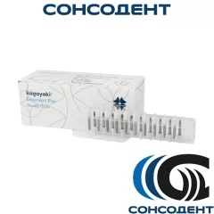 Kagayaki Ensmart Pin 125 полиры на металлической ножке белые конус (30 шт), ENPS 125-1